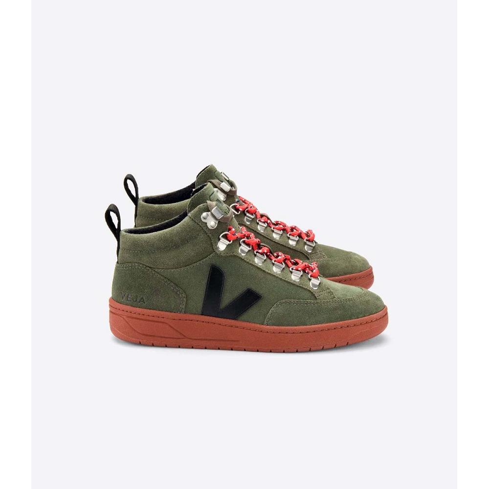 Olive Men\'s Veja RORAIMA SUEDE High Tops | AU 115WNB